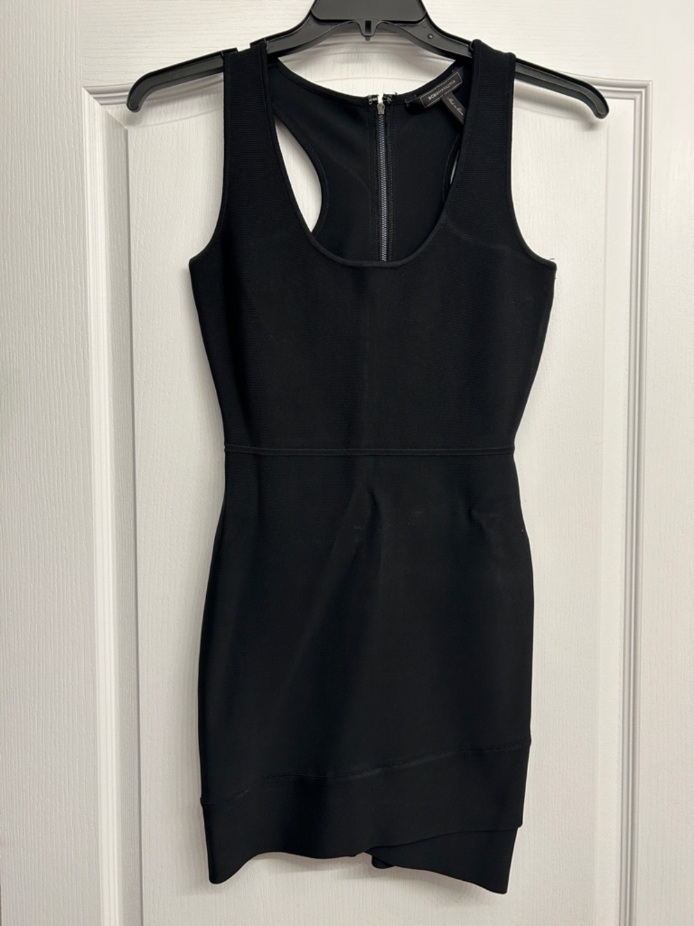 BCBGMaxAzria Black Sleeveless Mini Bodycon Dress